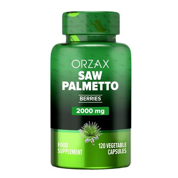 ORZAX Palma Sabałowa ekstrakt 2000mg Wege 120 Kap Prostata Wypadanie włosów saw palmetto 120 capsules man men prostate health anti hair loss